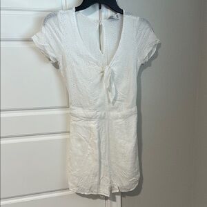 Hollister White Eyelet Romper